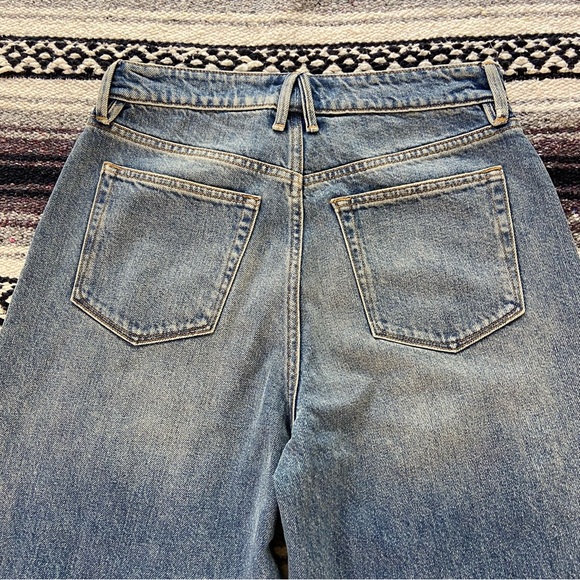 NWOT Sample Good American Good Ease Quartz Blue Wide Leg High Rise Jeans 4/27 - Picture 11 of 13
